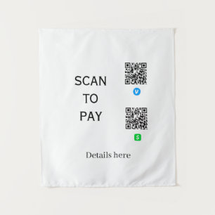 Tenture analyser pour payer les détails du code QR de Venm