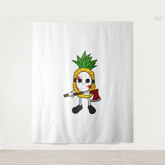 Tenture Ananas d'Halloween (Devant)