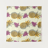 Tenture Ananas, fraise design textile vintage. (Devant (Horizontal))