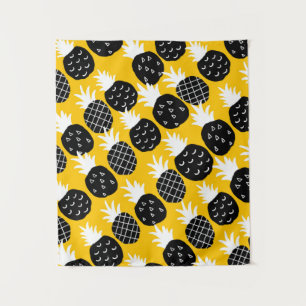 Tenture Ananas noir