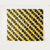 Tenture Ananas noir (Devant (Horizontal))