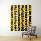 Tenture Ananas noir (En situation)