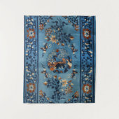 Tenture Ancien Chinois en bleu profond (Devant)