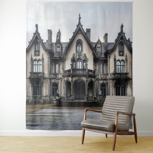Tenture Ancien manoir gothique Photo Booth Prop fond (En situation)