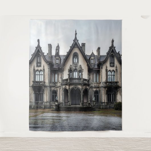 Tenture Ancien manoir gothique Photo Booth Prop fond (Devant)
