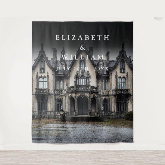 Tenture Ancien manoir gothique Photo Booth Prop fond (Devant)