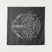 Tenture Ancien Viking Celtic Knotwork - Arbre de vie (Devant (Horizontal))