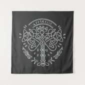 Tenture Ancien Viking Celtic Knotwork - Arbre de vie (Devant)