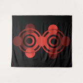 Tenture Anciens Aliens Rouge Alien Cercle de culture (Devant (Horizontal))