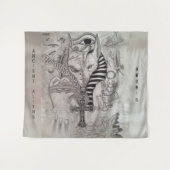 Tenture Ancient Aliens , Anubis (Devant (Horizontal))