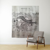 Tenture Ancient Aliens , Anubis (En situation)