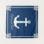 Tenture Ancre en corde Frame Nautique (Devant (Horizontal))