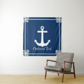 Tenture Ancre en corde Frame Nautique (En situation)