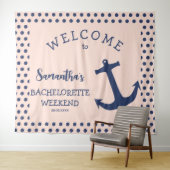 Tenture Ancre nautique pointillé Bachelorette Party Contex (En situation (horizontale))