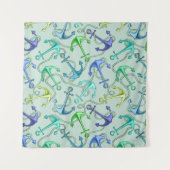 Tenture Ancres flottantes et motif de corde (Devant (Horizontal))