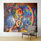 Tenture And sweet dreams alphabet rainbow extra large tap  (En situation (horizontale))