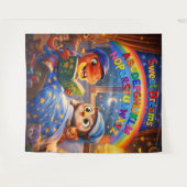 Tenture And sweet dreams alphabet rainbow extra large tap  (Devant (Horizontal))