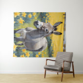 Tenture Âne Vibrant Et Daffodiques Jaunes (En situation (horizontale))