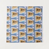 Tenture Ange Afghan Hound (Devant (Horizontal))