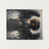 Tenture Ange africain aux ailes noires (Devant (Horizontal))