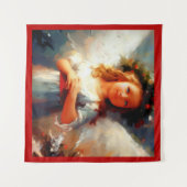 Tenture Ange de Noël 1 (Devant (Horizontal))