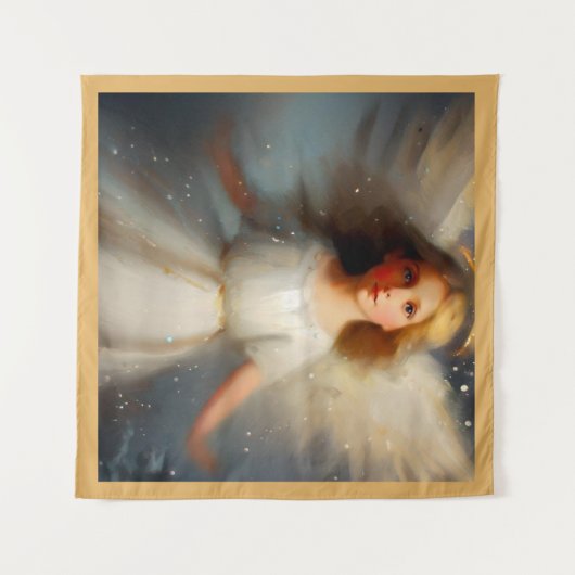 Tenture Ange de Noël 2 (Devant (Horizontal))