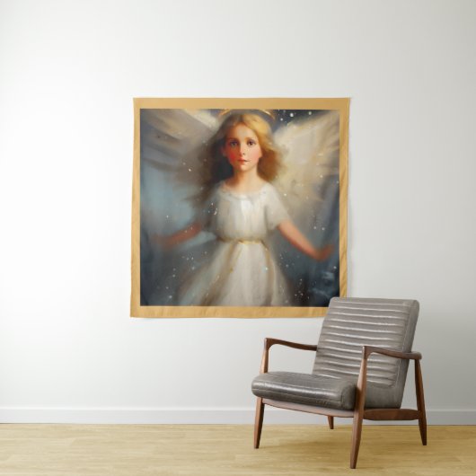 Tenture Ange de Noël 2 (En situation)