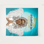 Tenture Ange de prière afro-américain (Devant (Horizontal))