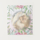 Tenture Ange dormant avec ailes Floral (Devant)