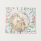 Tenture Ange dormant avec ailes Floral (Devant (Horizontal))