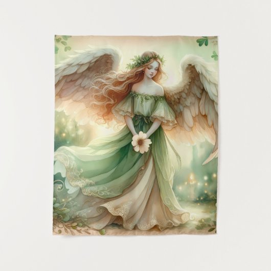 Tenture Ange Sérénité Trèfle (Devant)