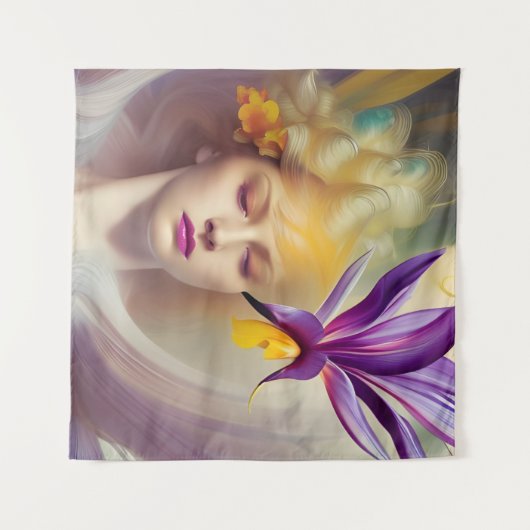 Tenture Angel avec orchidée (Devant (Horizontal))