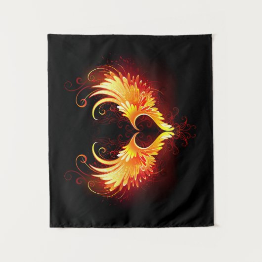 Tenture Angel Fire Heart with Wings (Devant)