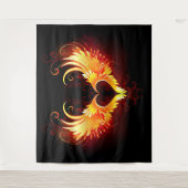 Tenture Angel Fire Heart with Wings (Devant)