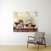 Tenture ANGES DE LA RENAISSANCE Raffaello Sanzio,Chérubins (En situation (horizontale))