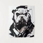 Tenture Anglais Bulldog Wild Nature Free Spirit Art Brush (Devant)