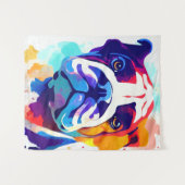 Tenture Anglais Chien Chien Wild Nature Peinture animale (Devant (Horizontal))