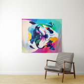 Tenture Anglais Chien Chien Wild Nature Peinture animale (En situation (horizontale))