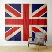 Tenture ANGLAIS Drapeau Rustique (En situation (horizontale))