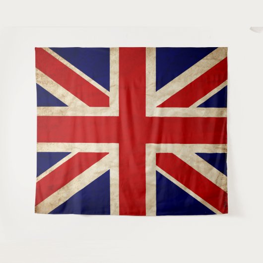 Tenture ANGLAIS Drapeau Rustique (Devant (Horizontal))
