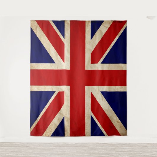 Tenture ANGLAIS Drapeau Rustique (Devant)