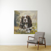 Tenture Anglais Springer Spaniel (En situation)