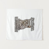 Tenture Angry cat meme for cat lovers and kitten owners (Devant (Horizontal))