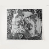 Tenture AnimalArtBW_Cat_07 (Devant (Horizontal))