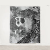 Tenture AnimalArtBW_Monkey_002 (Devant)