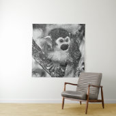Tenture AnimalArtBW_Monkey_002 (En situation)