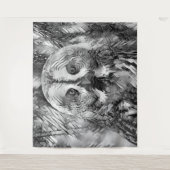 Tenture AnimalArtBW_Owl_001 (Devant)