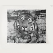 Tenture AnimalArtBW_Tiger_004 (Devant (Horizontal))
