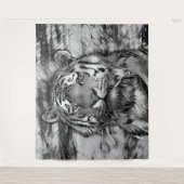 Tenture AnimalArtBW_Tiger_004 (Devant)
