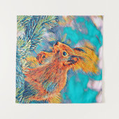 Tenture AnimalMix_Squirrel_001 (Devant (Horizontal))
